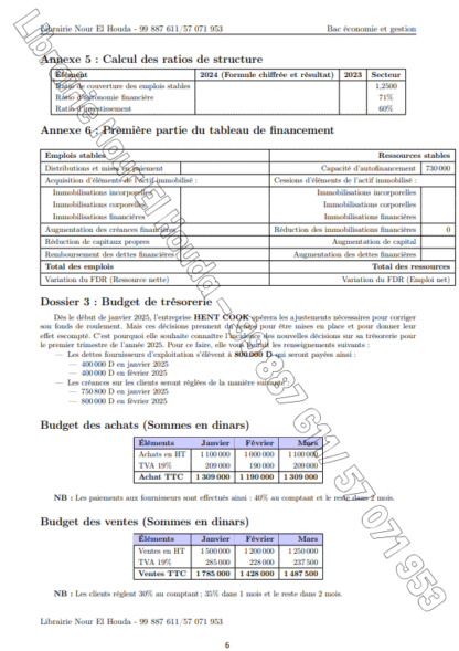 Gestion - Sujets de révision – Image 3