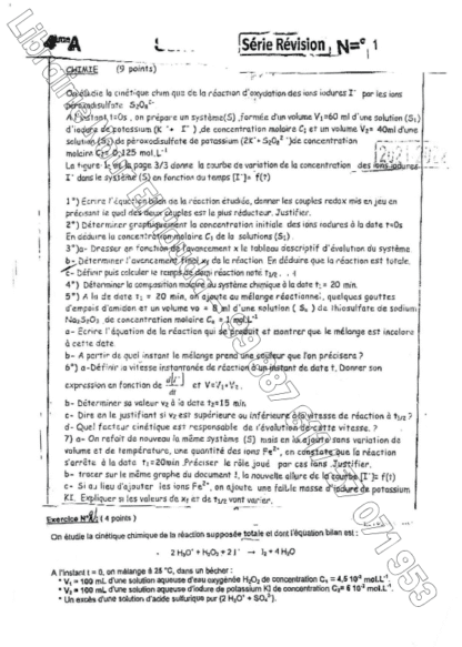 Physique/Chimie - Sujets de révision – Image 4