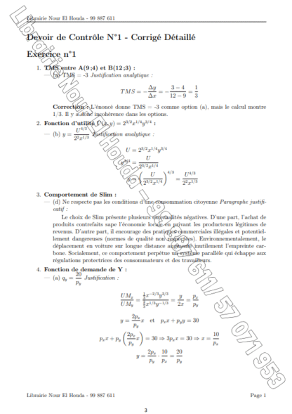 Economie - Devoirs – Image 3